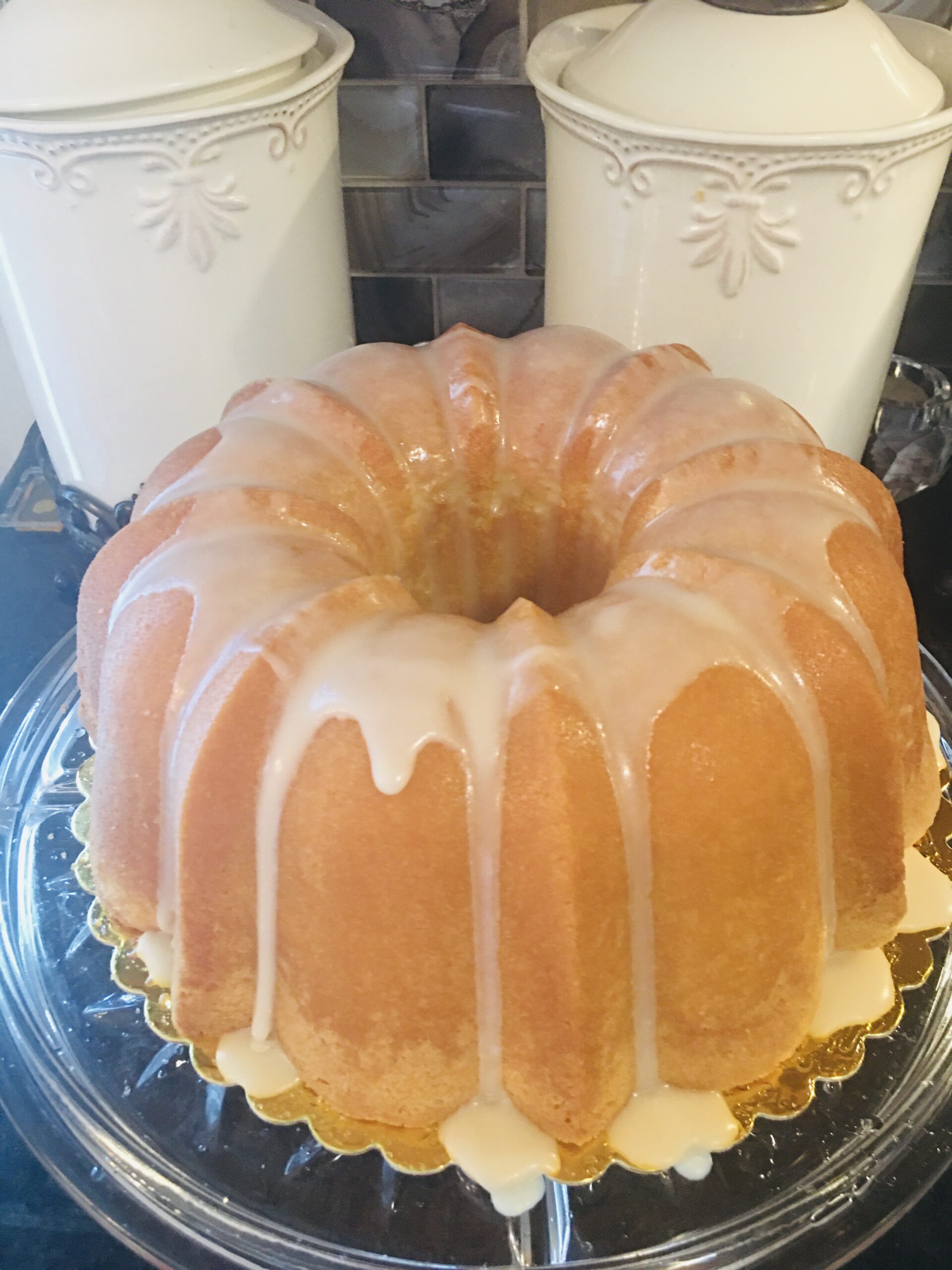 Double Cream Pound Cake with Double Cream Glaze