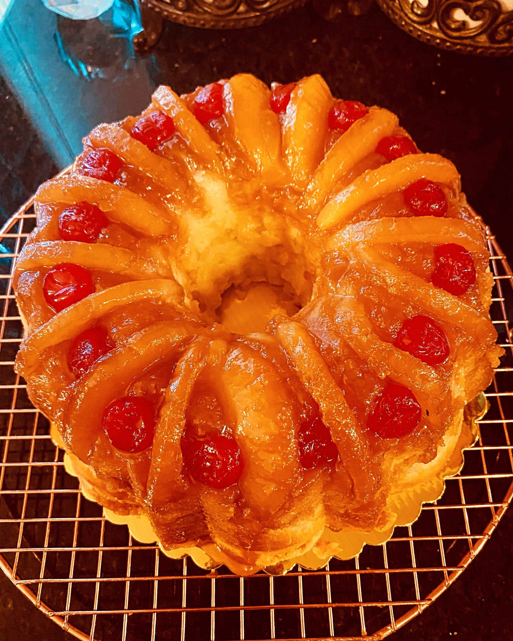 Pineapple Upside Down Pound Cake