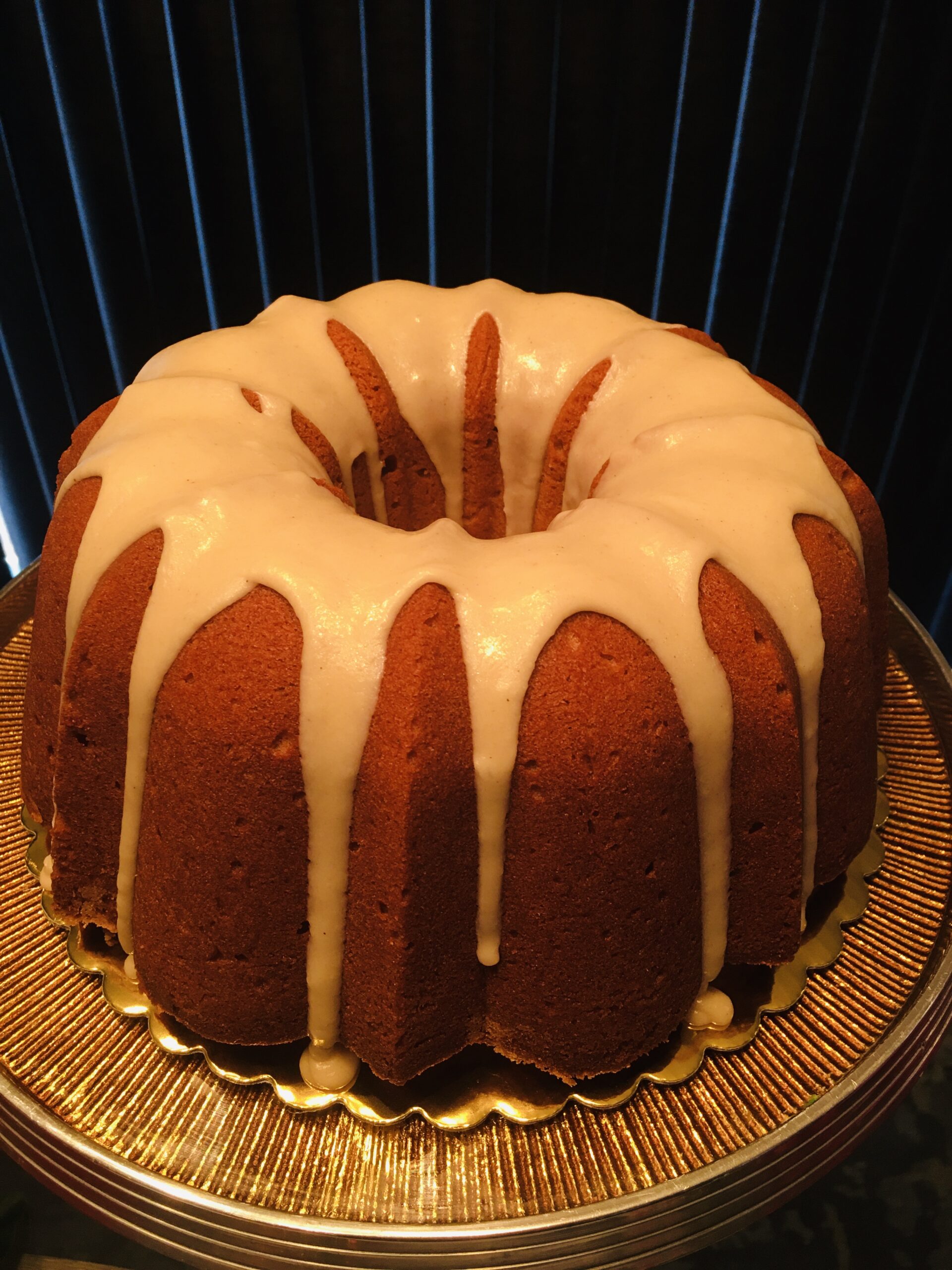 Sour Cream Pound Cake with Vanilla Glaze