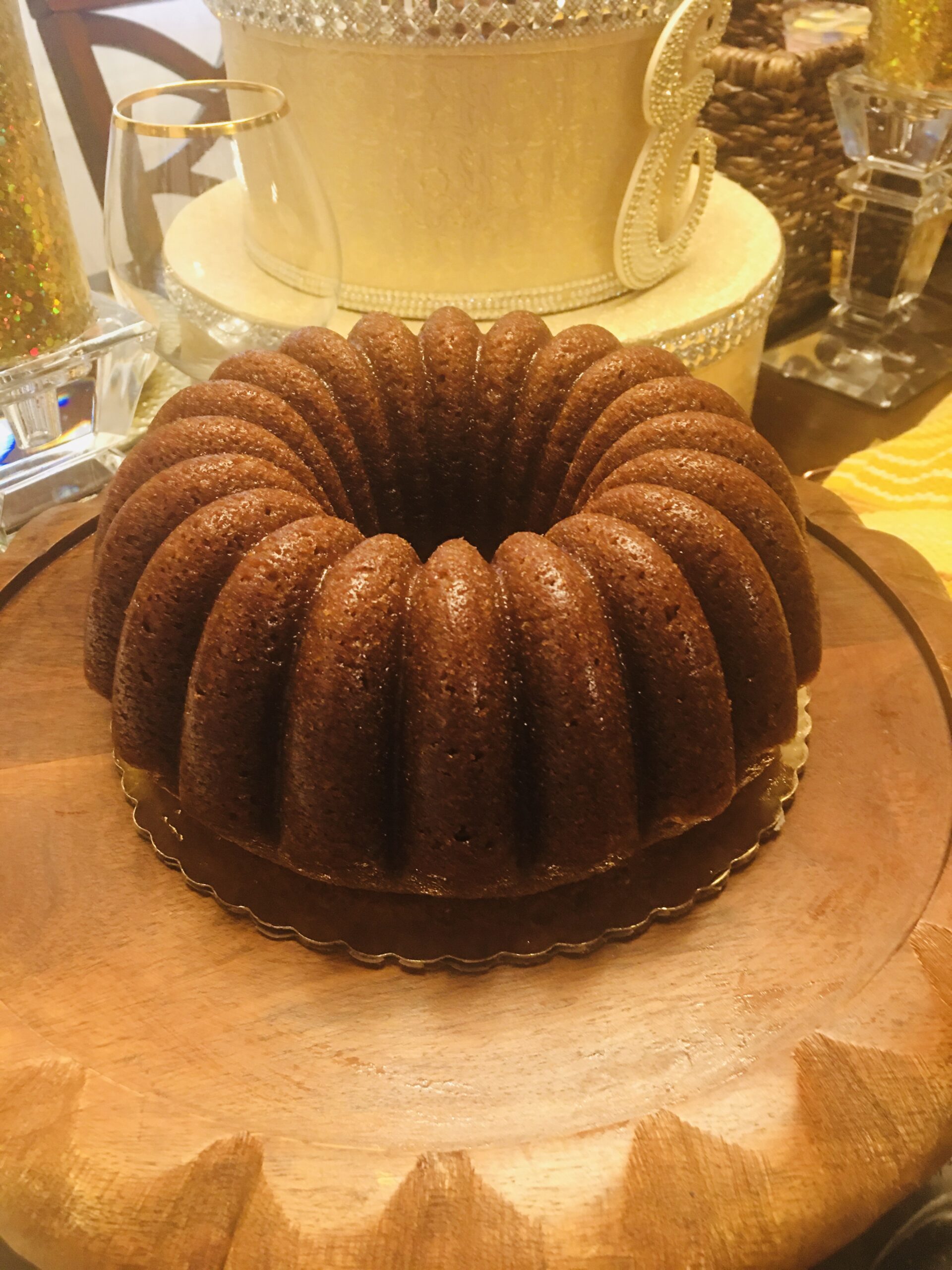 Sweet Potato Pound Cake with Autumn Glaze