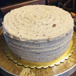 Butter Pecan with Butter Pecan Buttercream Frosting