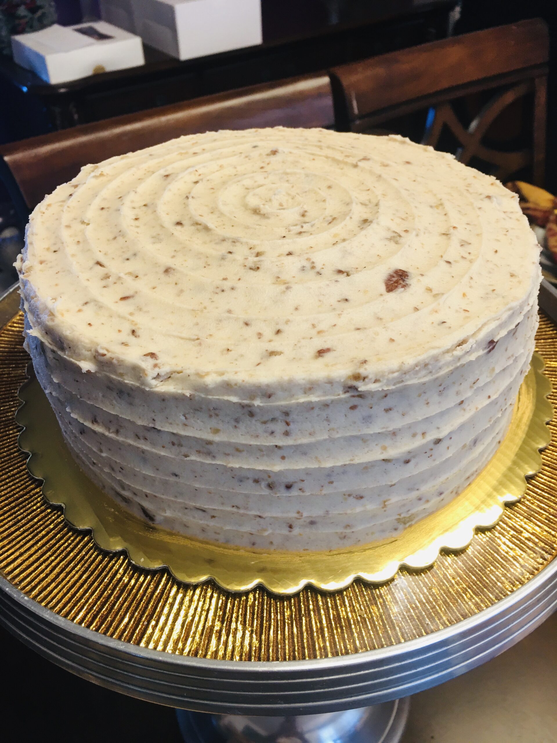 Butter Pecan with Butter Pecan Buttercream Frosting
