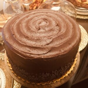 Chocolate Cake with Chocolate Buttercream Frosting